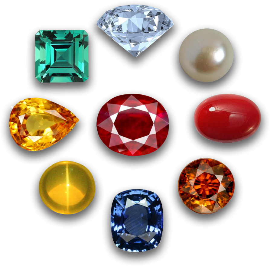 Astrological Gemstones Circle PNG