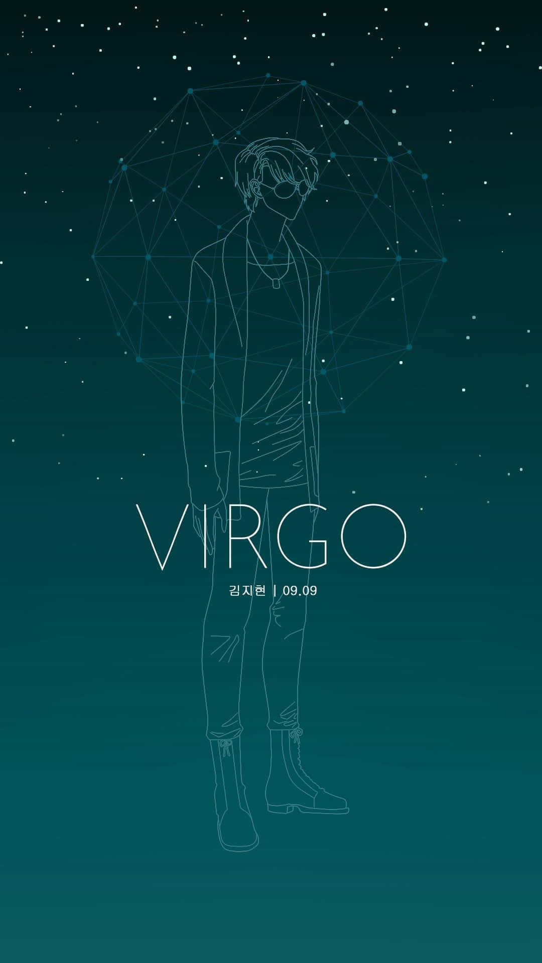Tapetför Iphone Med Virgo Mystic Messenger Astrology. Wallpaper