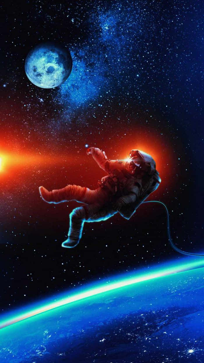 Astronaut Adriftin Space Wallpaper
