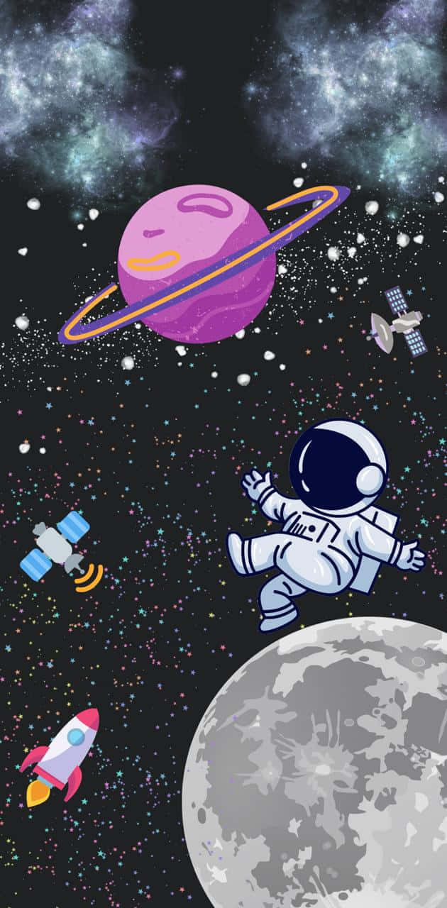 Astronaut Adventurein Outer Space Wallpaper