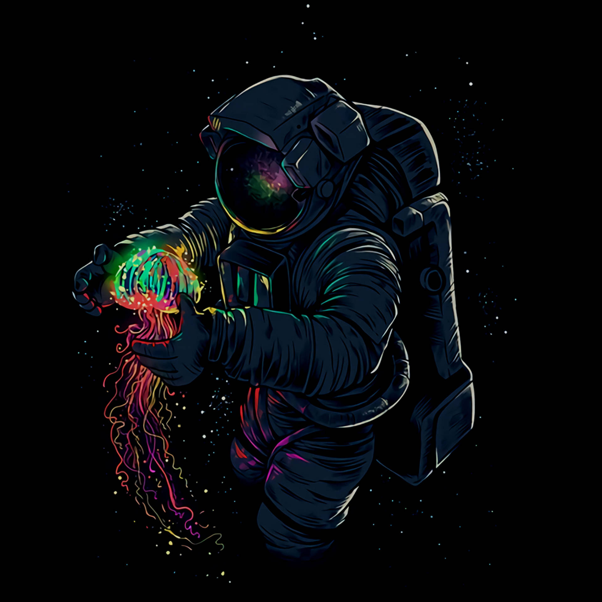Astronaut Art Cool Picture Background
