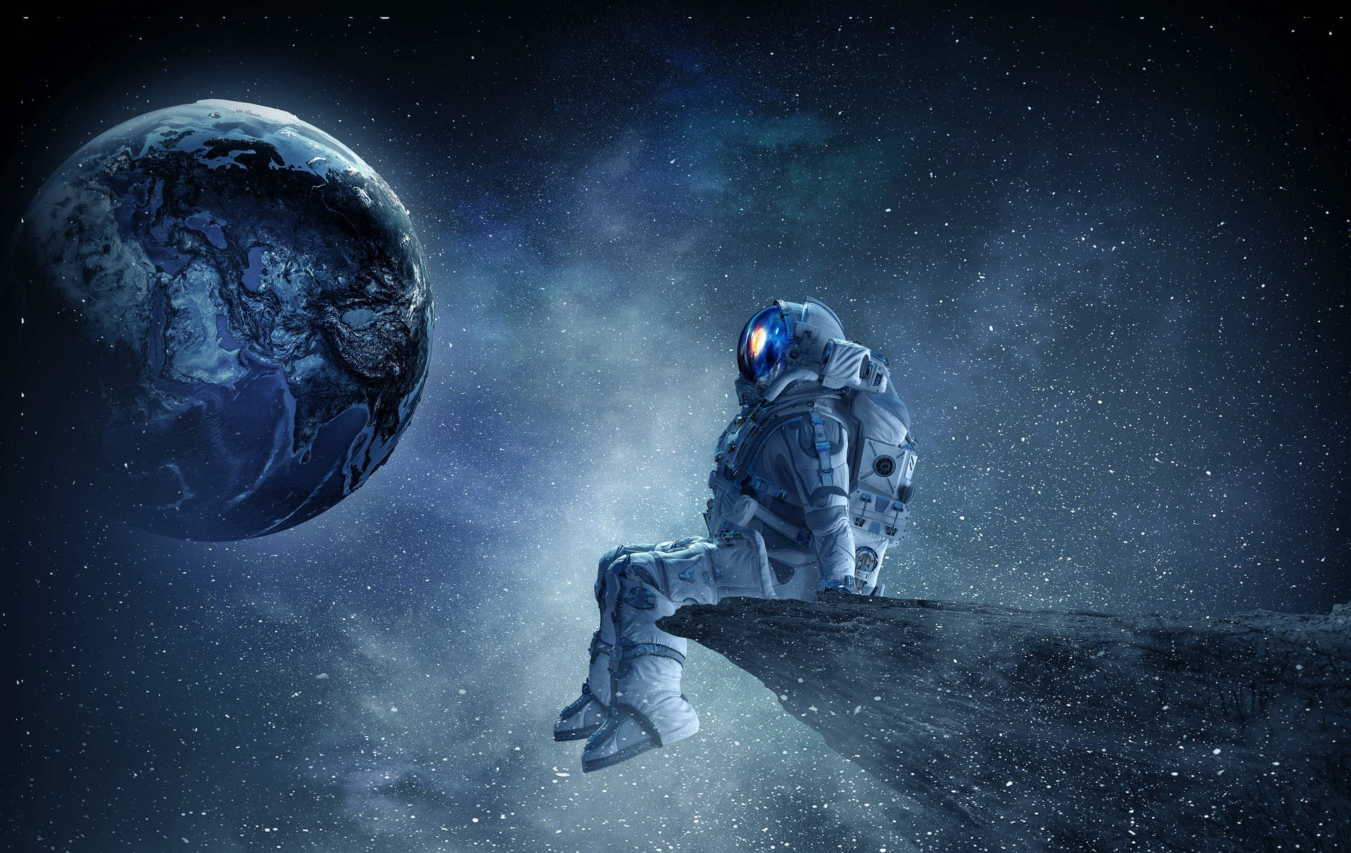 Astronaut Background For Boys Wallpaper