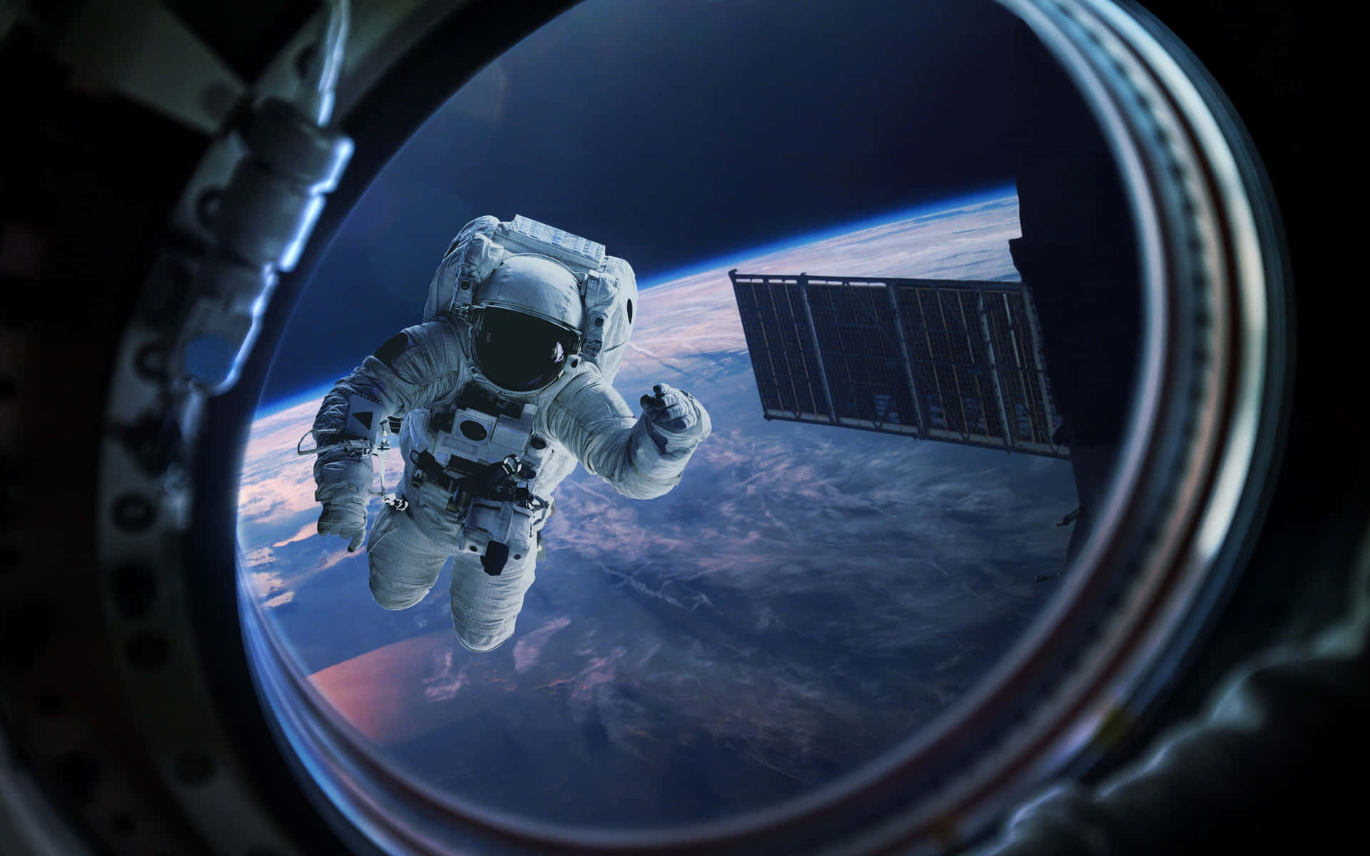 Astronaut Floats Desktop Wallpaper