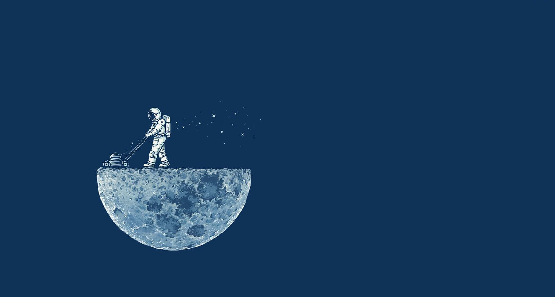 A space-suited astronaut explore the vast possibilities beyond our planet Wallpaper