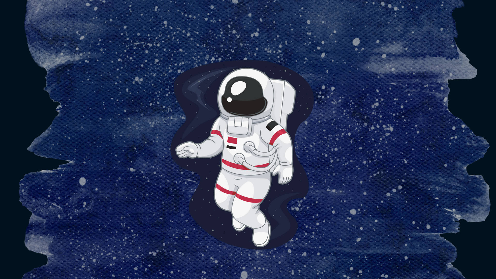 Astronaut In Blue Galaxy Fantasy Wallpaper