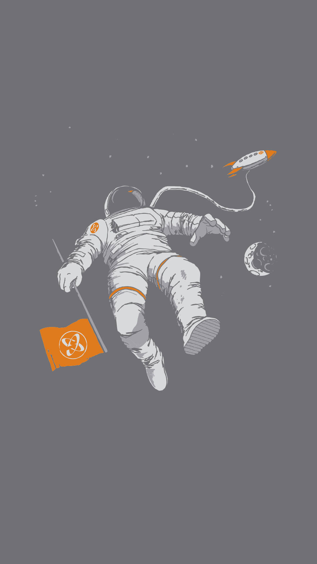 Astronaut In Gray Space Wallpaper