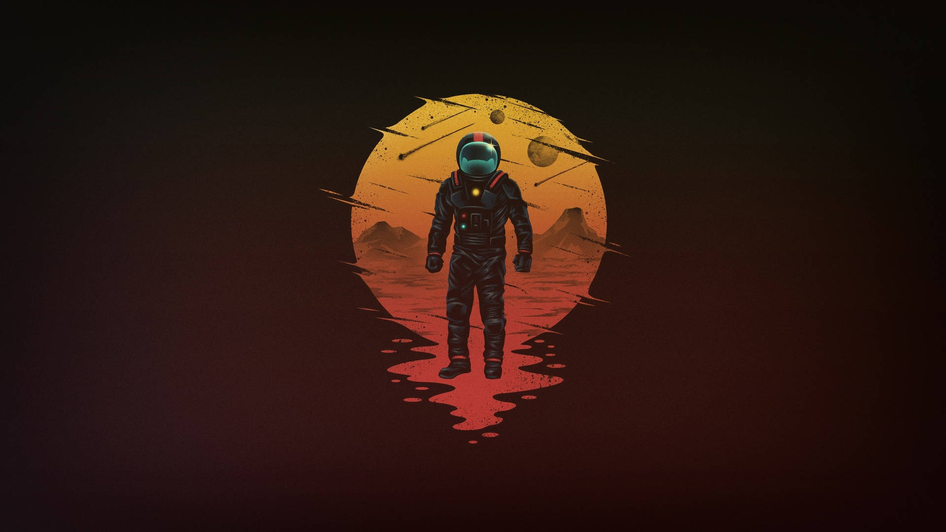 Astronaut In Mars Sci Fi Fantasy Wallpaper