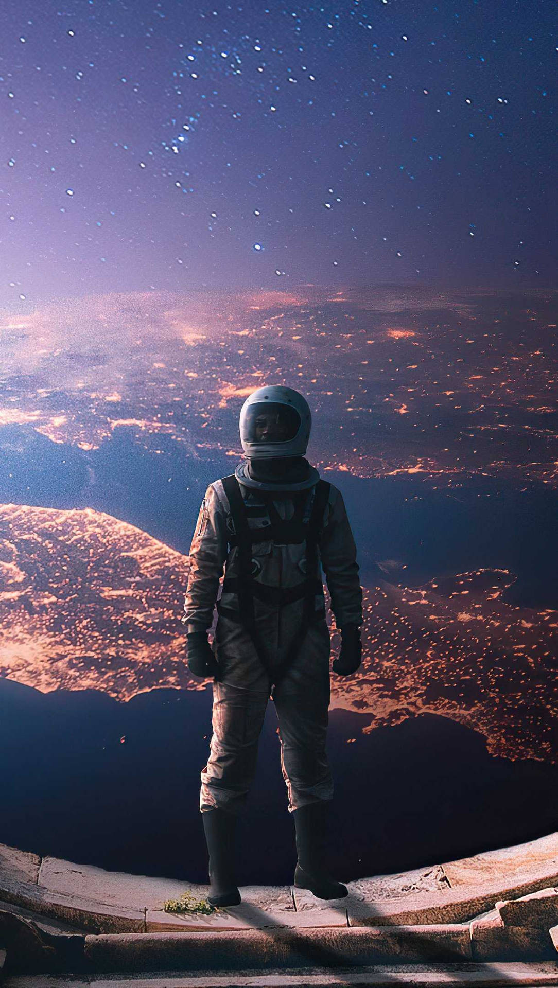 Download Astronaut Interstellar Scene Wallpaper 