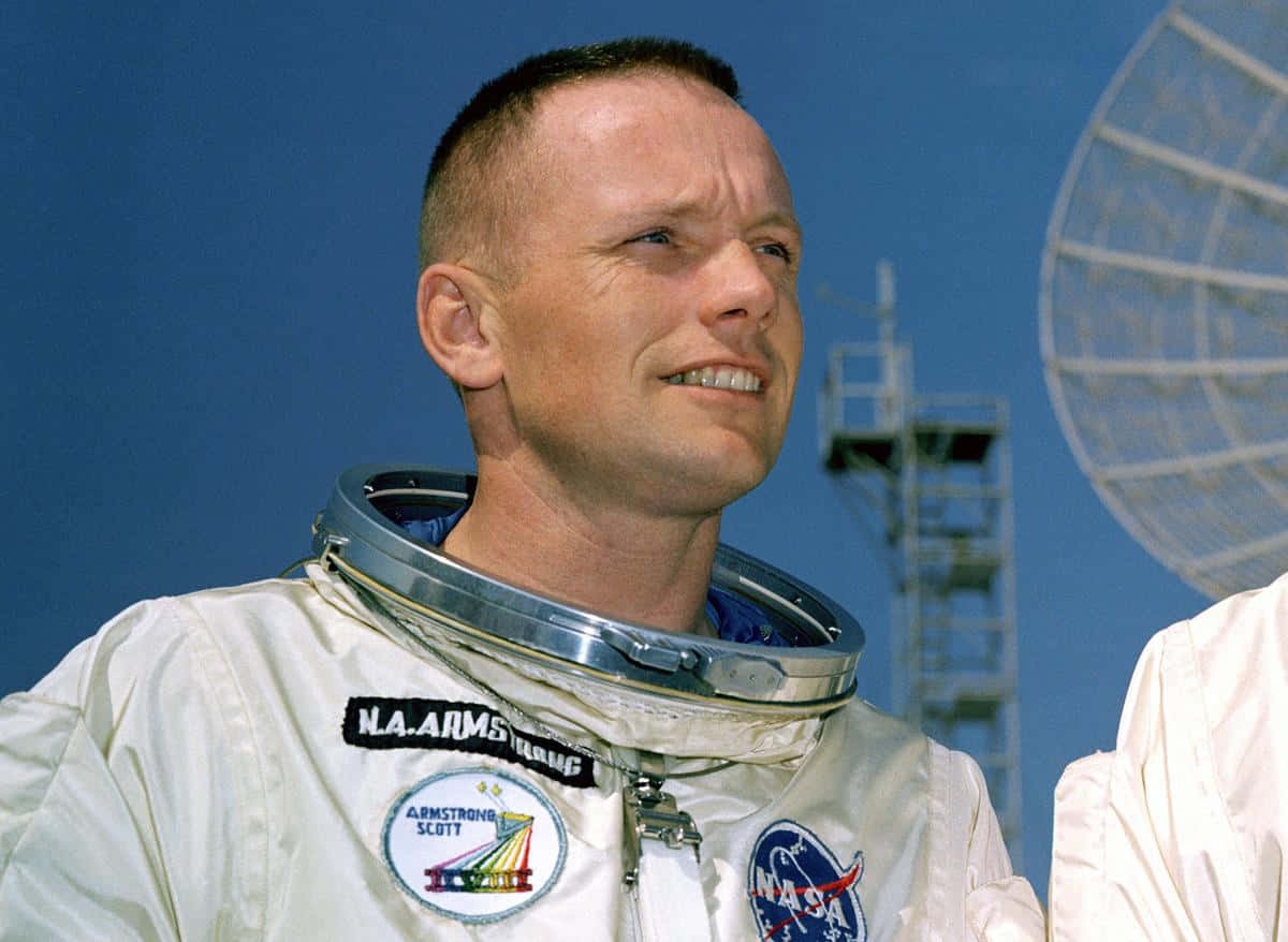 Astronaut Neil Armstrong Portrait Wallpaper