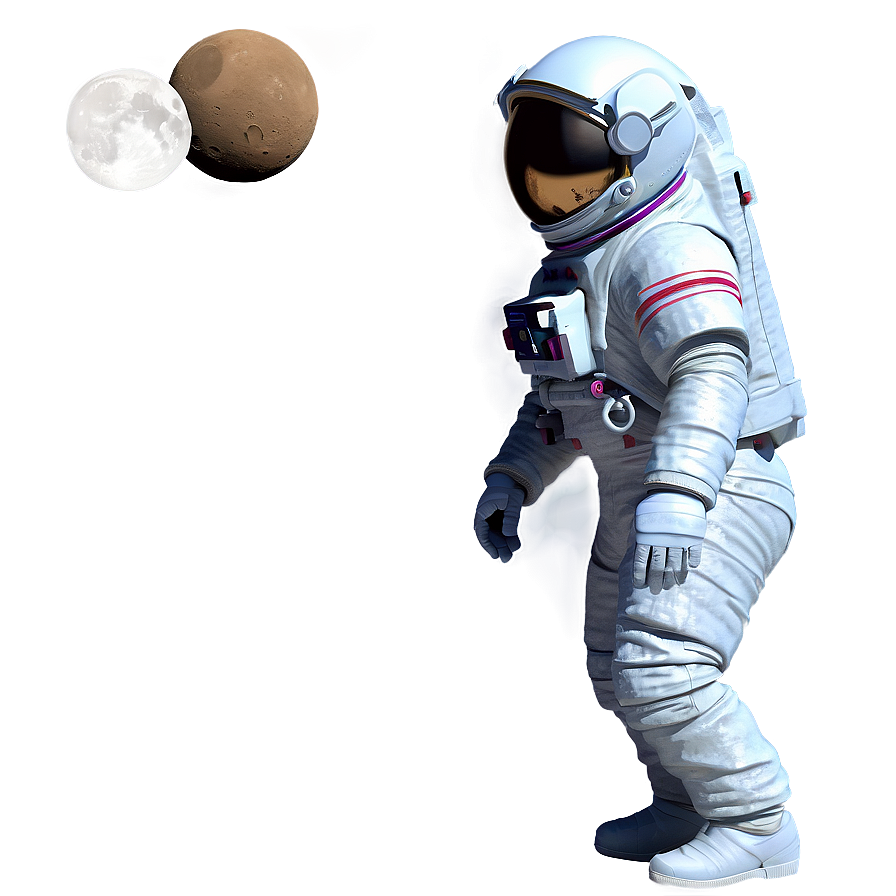 Astronaut On Alien Planet Png Pof78 PNG