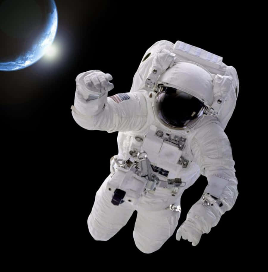 Gemini4-astronaut Ed White, Der Erste Astronaut, Der Im Weltraum Spazieren Ging.