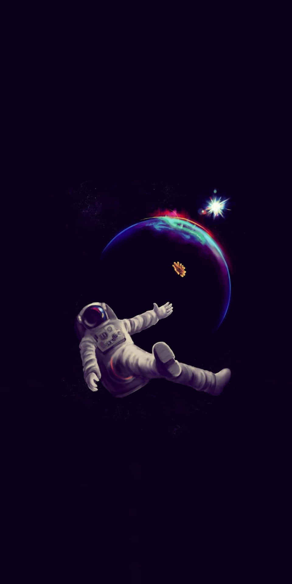 Astronaut_ Spacewalk_ Artistic_ Rendering Wallpaper
