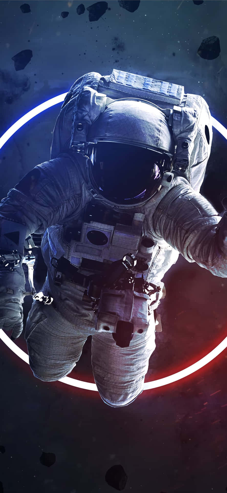 Astronaut Spacewalk Earth Horizon Wallpaper