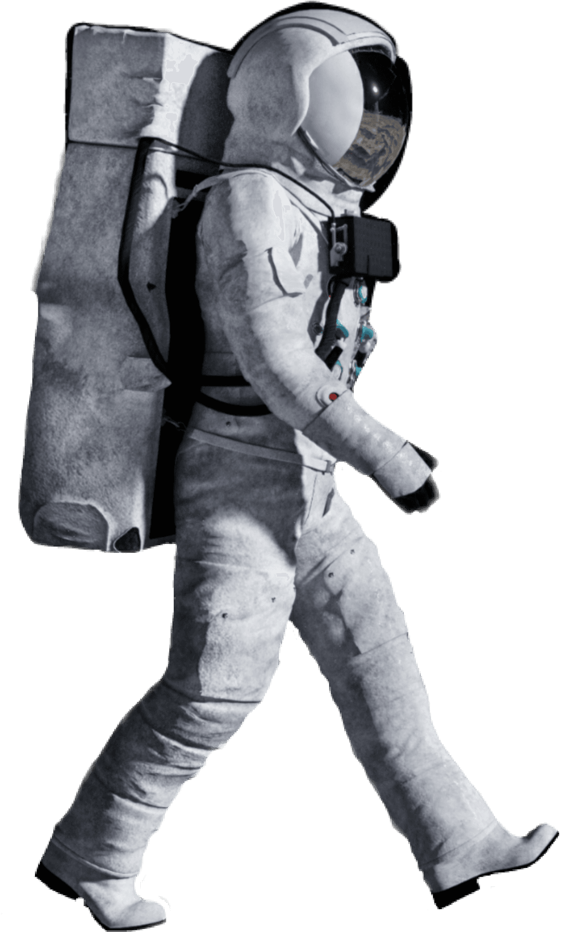 Astronaut Walking Space Suit PNG