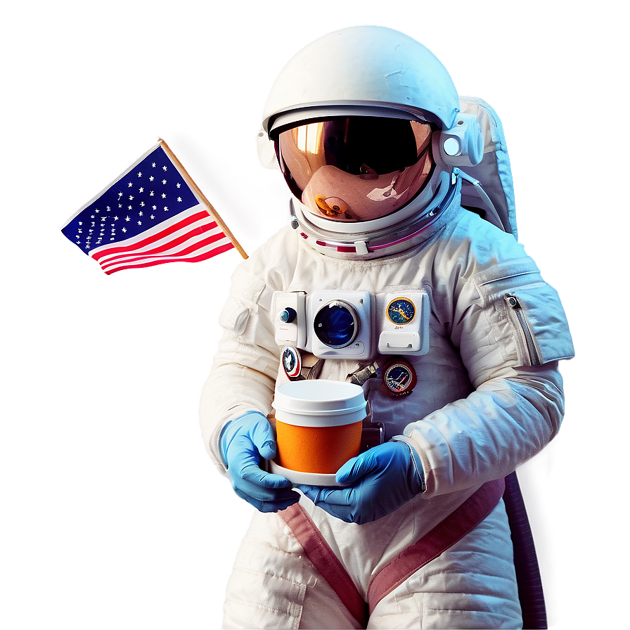Astronaut With Space Food Png 05212024 PNG