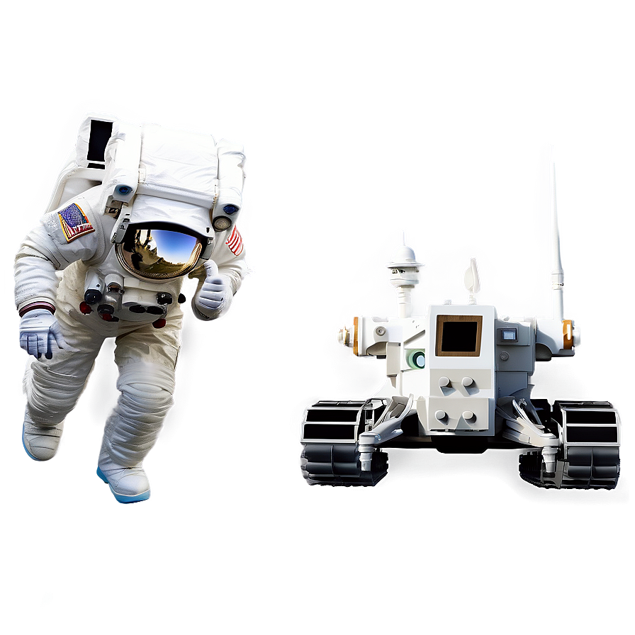 Astronaut With Space Rover Png 38 PNG