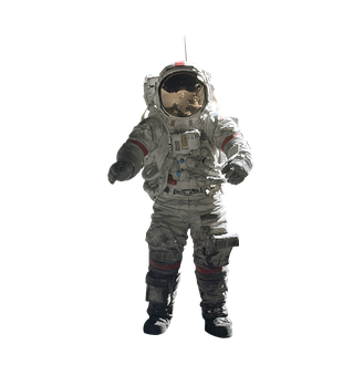 Astronautin Space Suit Floatsin Darkness PNG