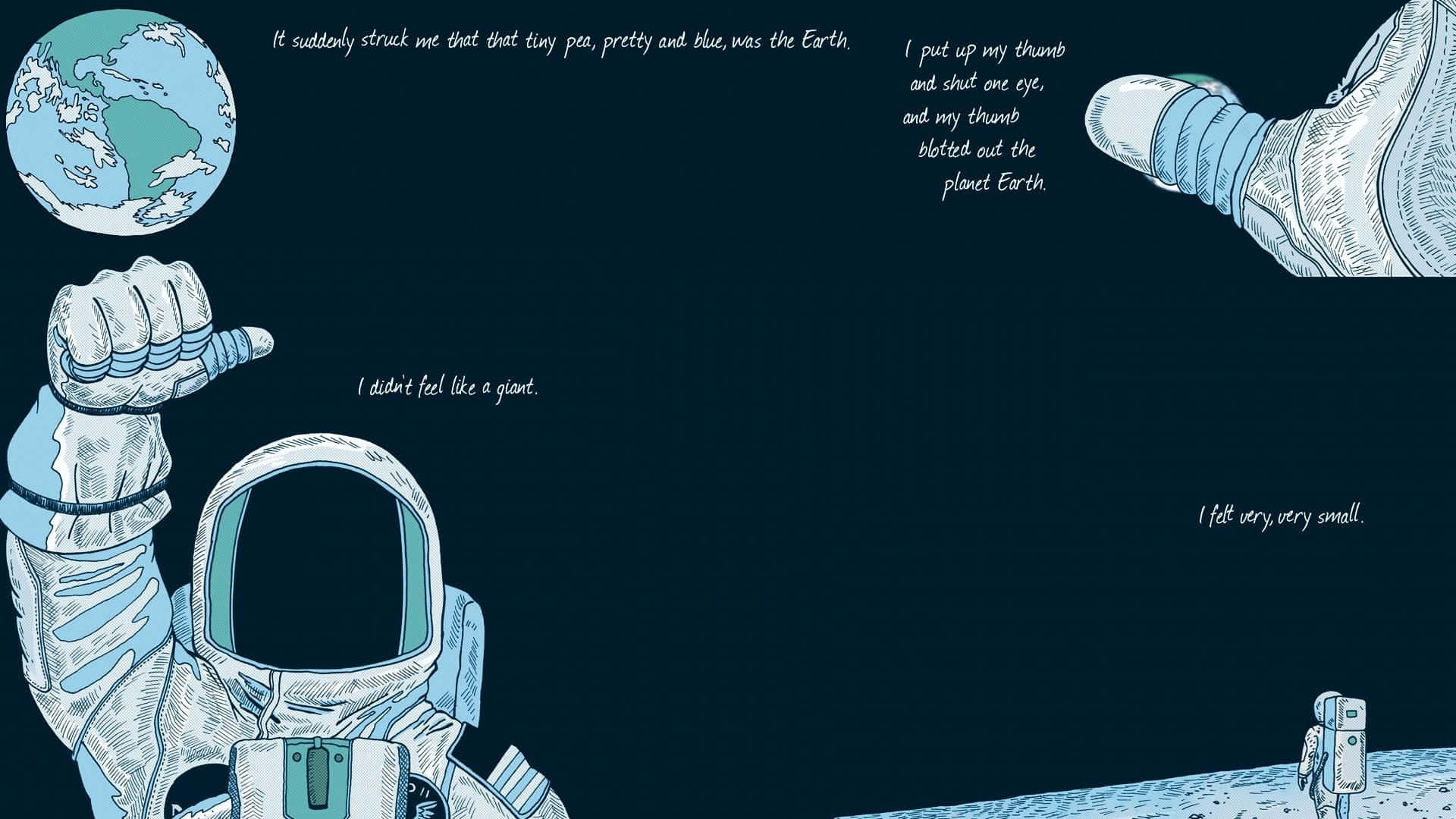 Astronauts_ Perspective_on_ Earth_ Illustration Wallpaper