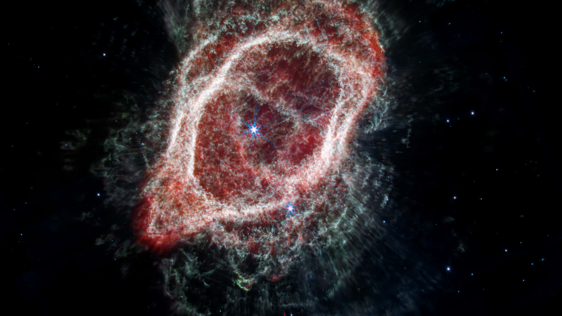 Astronomisödra Ring Nebulan I Rymden. Wallpaper