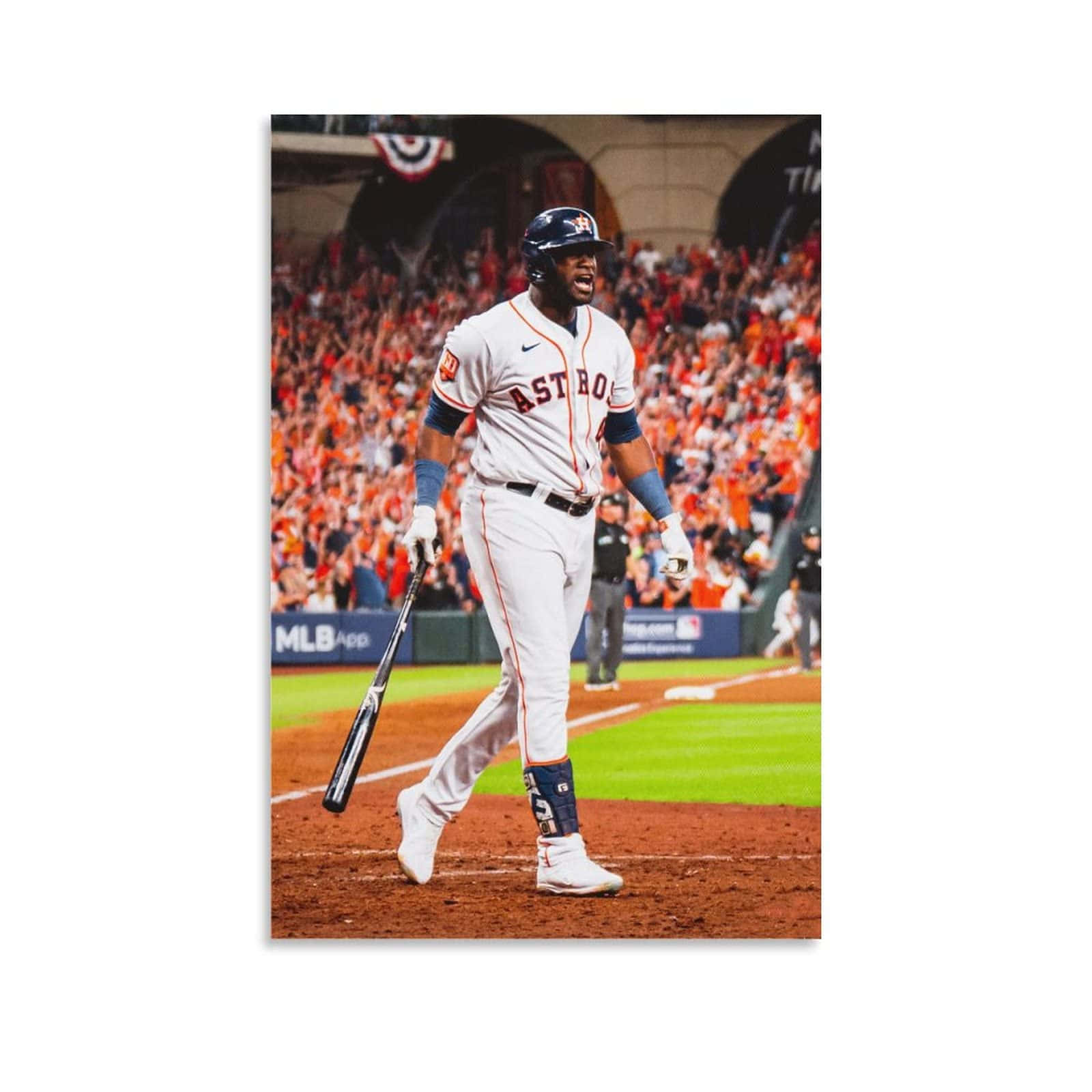 Astros Player Celebrationat Home Plate Wallpaper