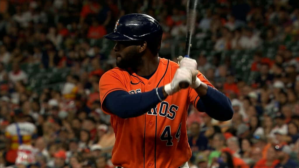 Astros Player Swing Action Wallpaper