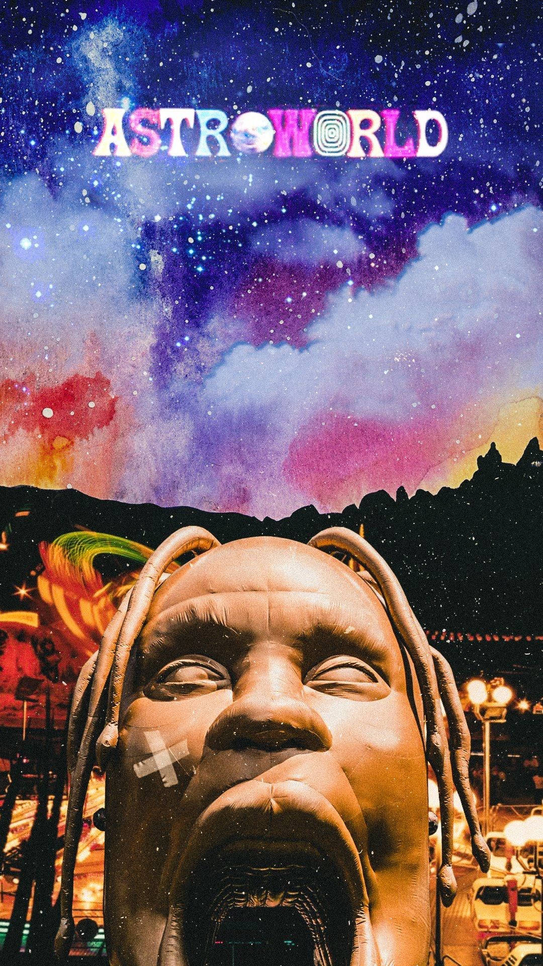 Witness The Cosmic Sound&Vibes Of Astroworld On Your Iphone Wallpaper