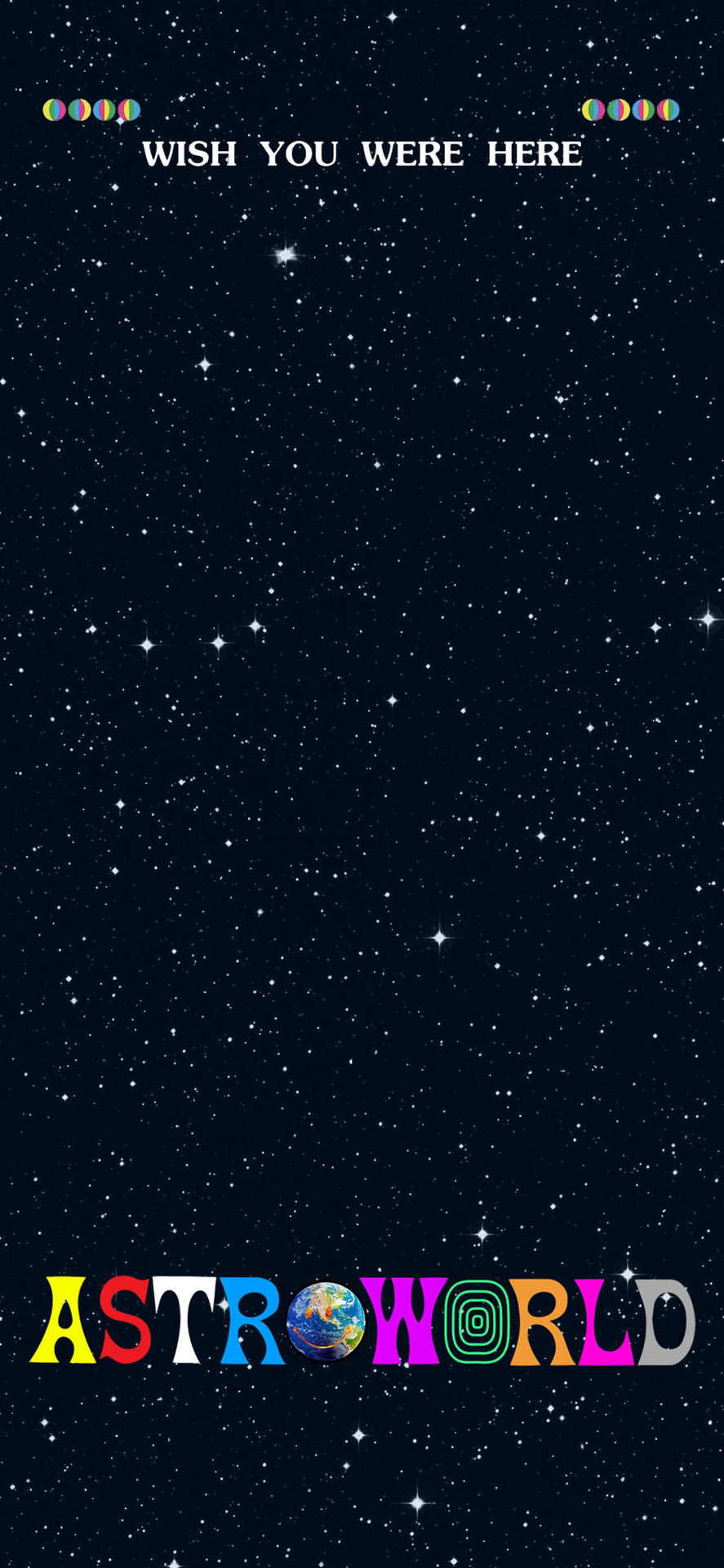 Iphonehintergrund Astroworld - Wünschte Du Wärst Hier, Zwischen Den Sternen. Wallpaper