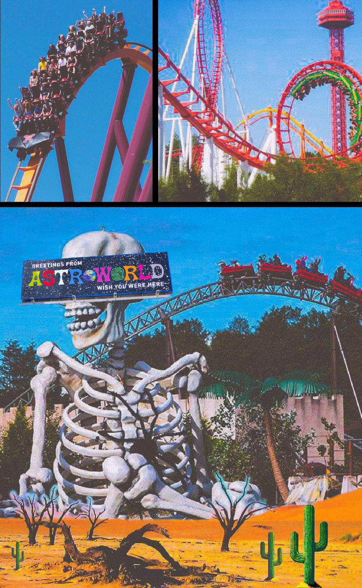 Get Ready To Blast Off To The Fun Of Astroworld On Your Iphone! Wallpaper
