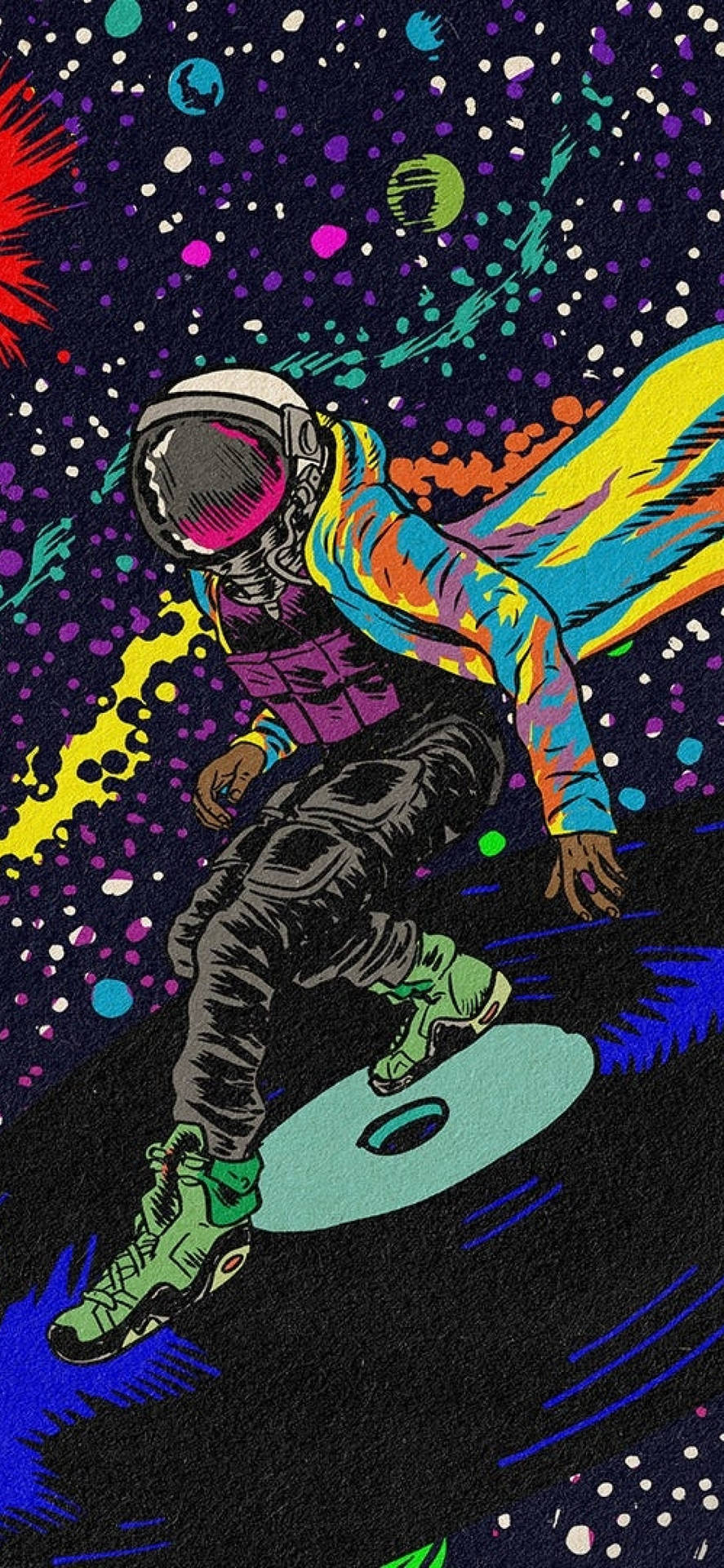 Traverse Into Astroworld On The Power Of An Iphone Wallpaper