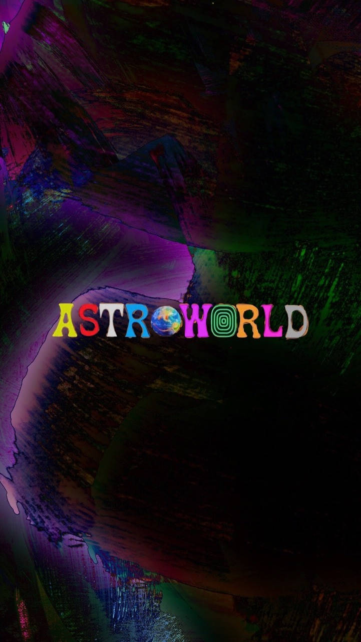 Astroworldiphone Psicodélico Morado Fondo de pantalla