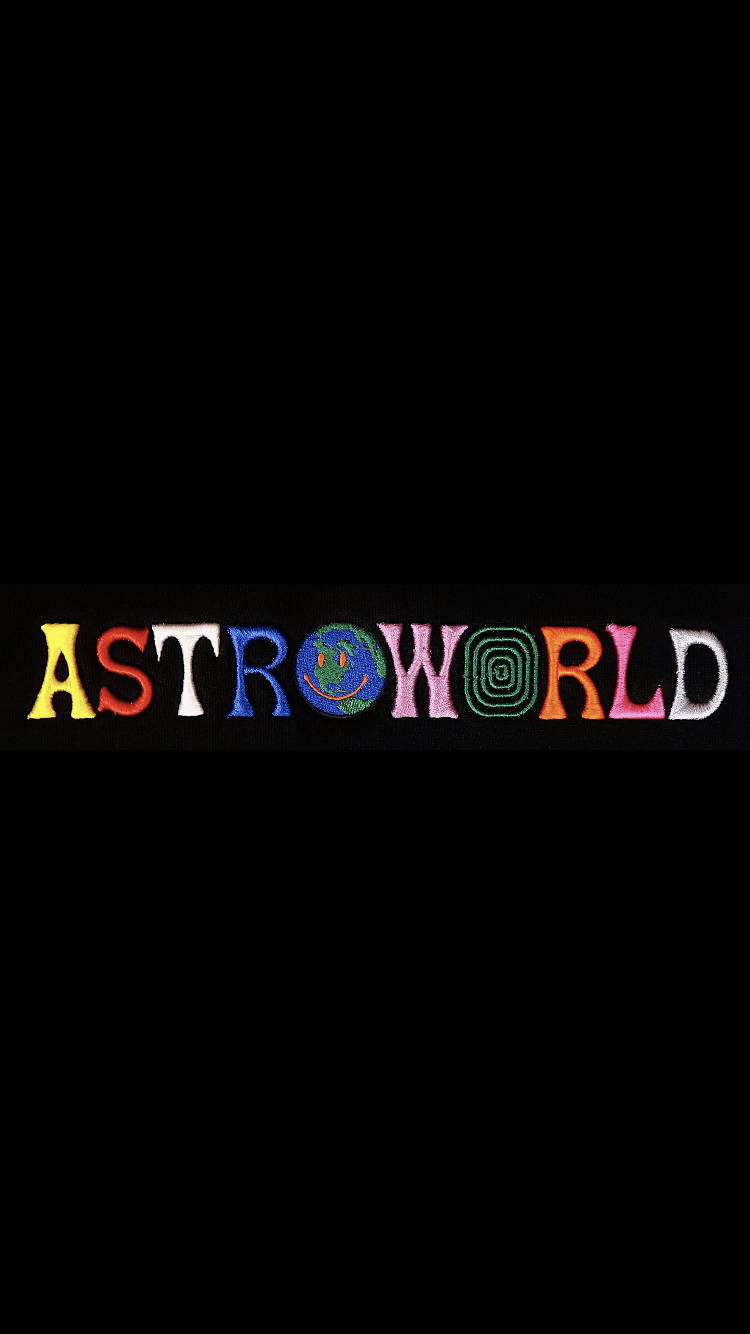 Astroworldiphone Hintergrund Mit Großem Logo. Wallpaper
