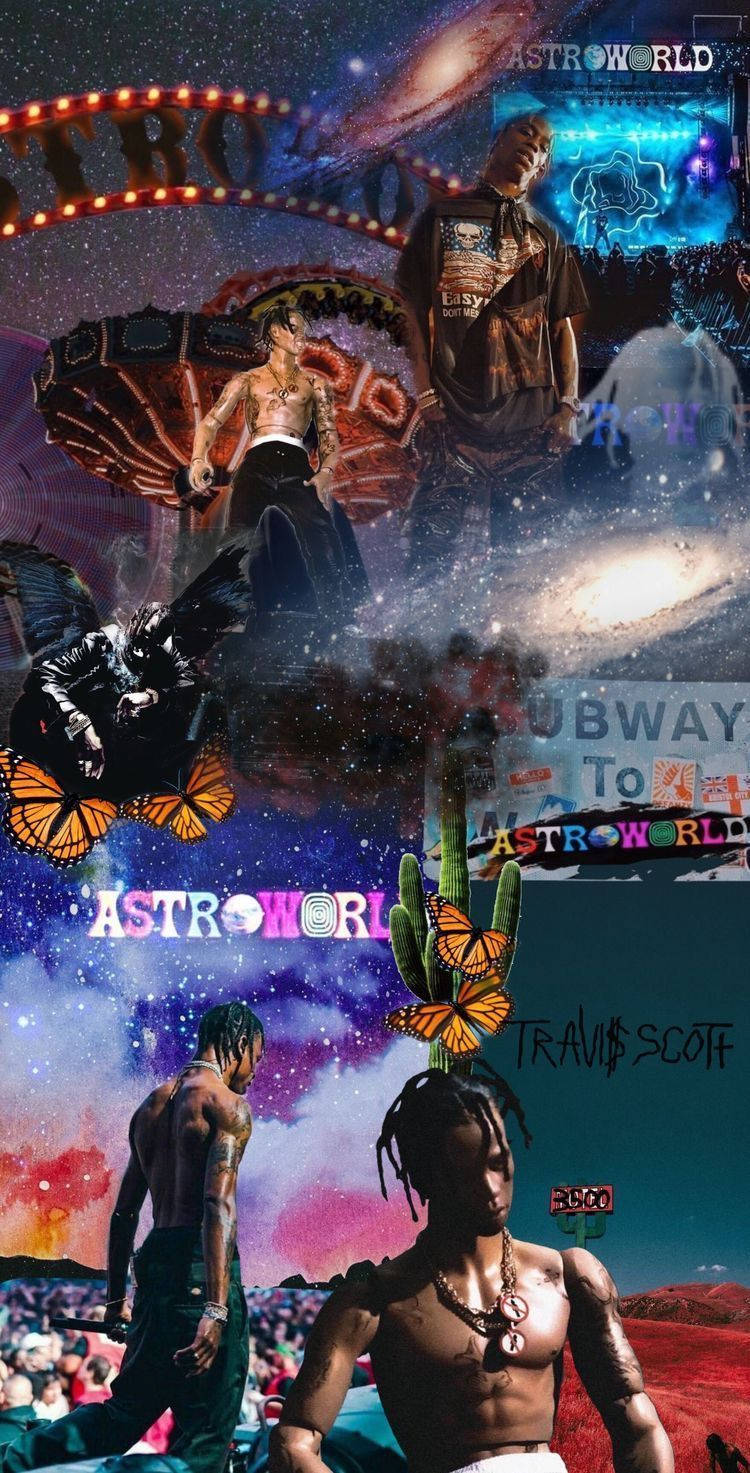 Visit Astroworld With This Digitally Vibrant Phone. Wallpaper