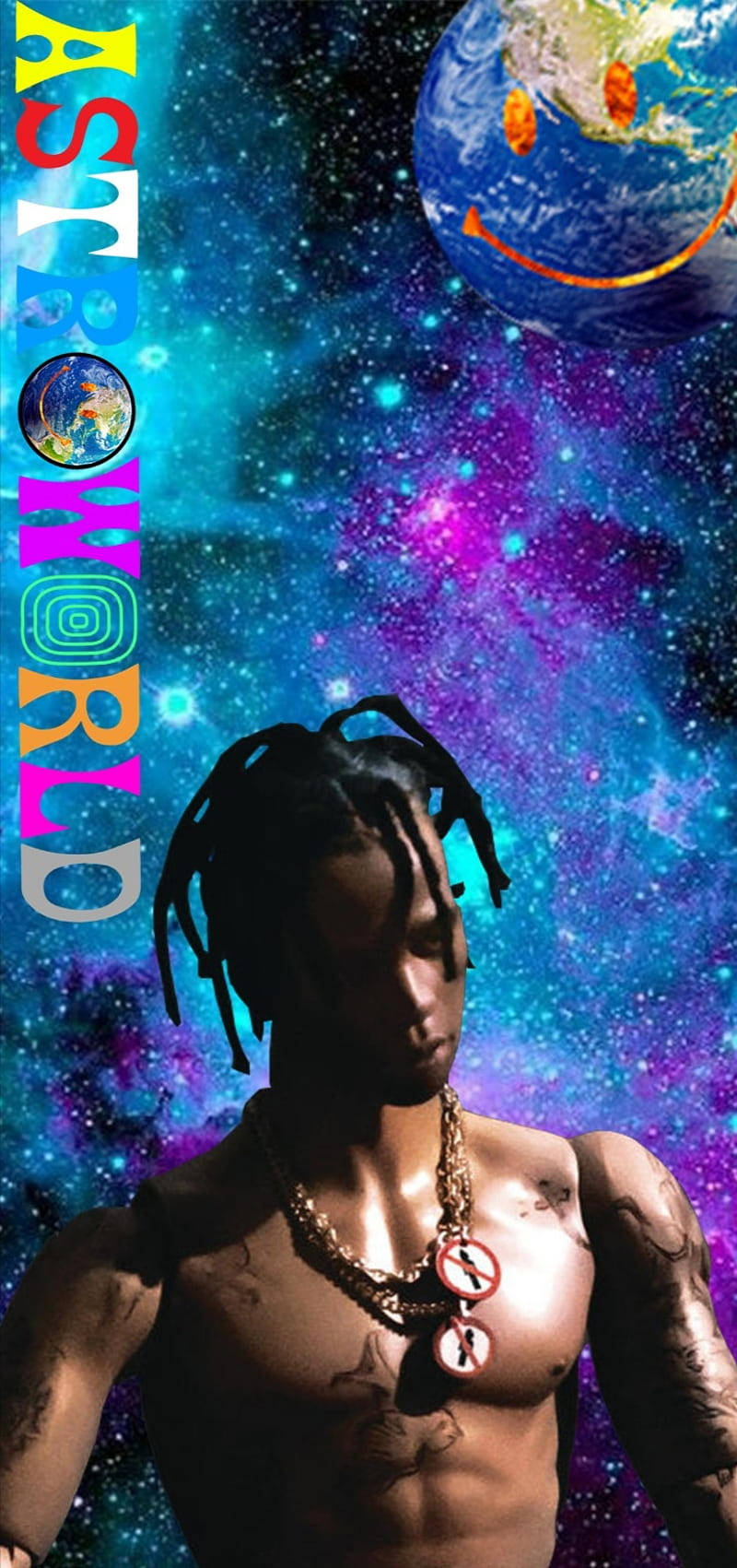 Traverse Astroworld With Your Iphone Wallpaper