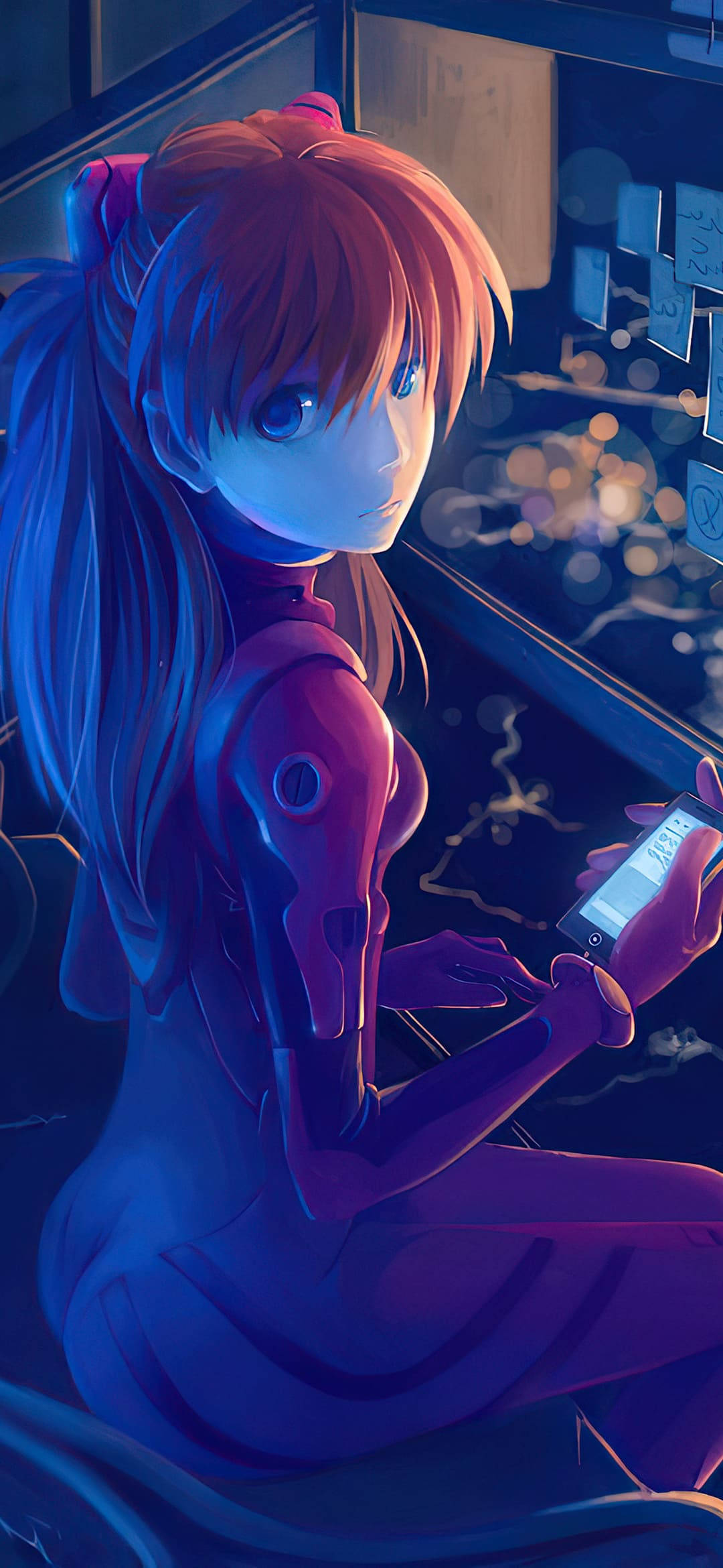 Asuka Langley Soryu Cool Anime Phone Wallpaper
