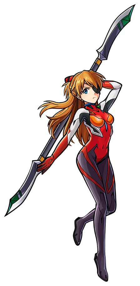 Asuka Langley Soryu Plug Suit Pose PNG