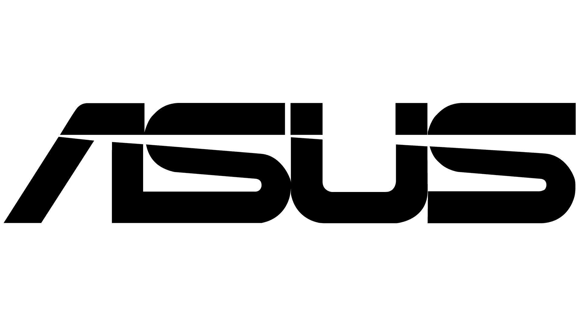 Asus Company Logo Blackon Gray Background PNG