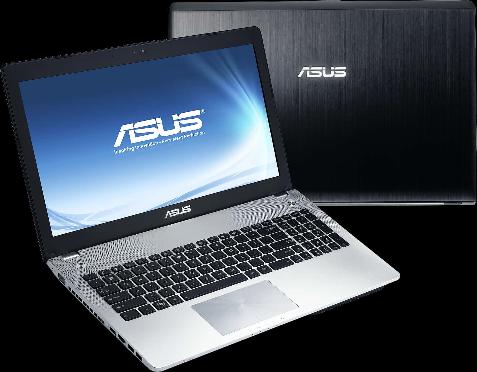 Asus Laptop Openand Closed View PNG