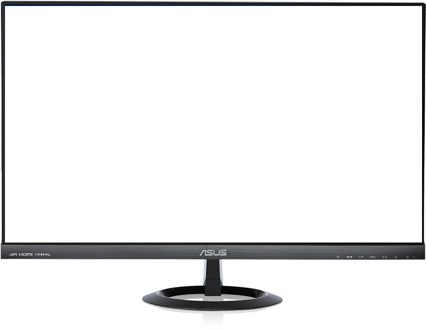 Asus Monitor Front View PNG