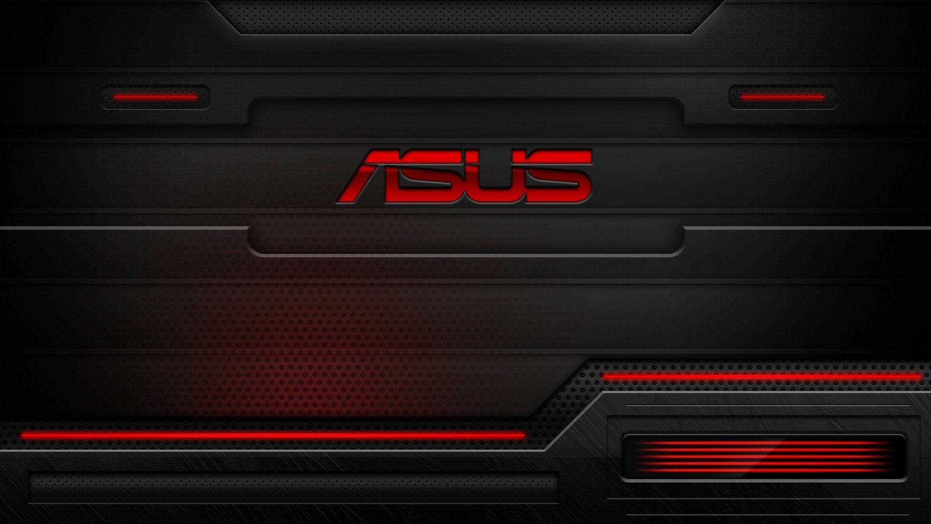 Asus Neon Red Logo Picture