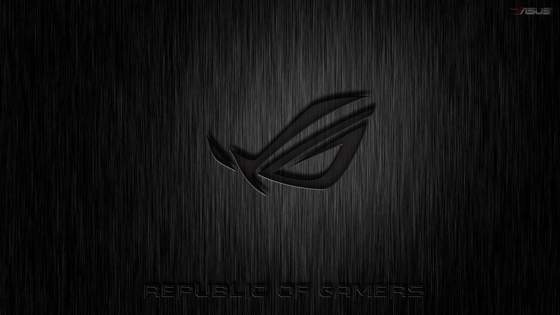 Asus Rog 4k Gaming Black Logo On Rain Wallpaper