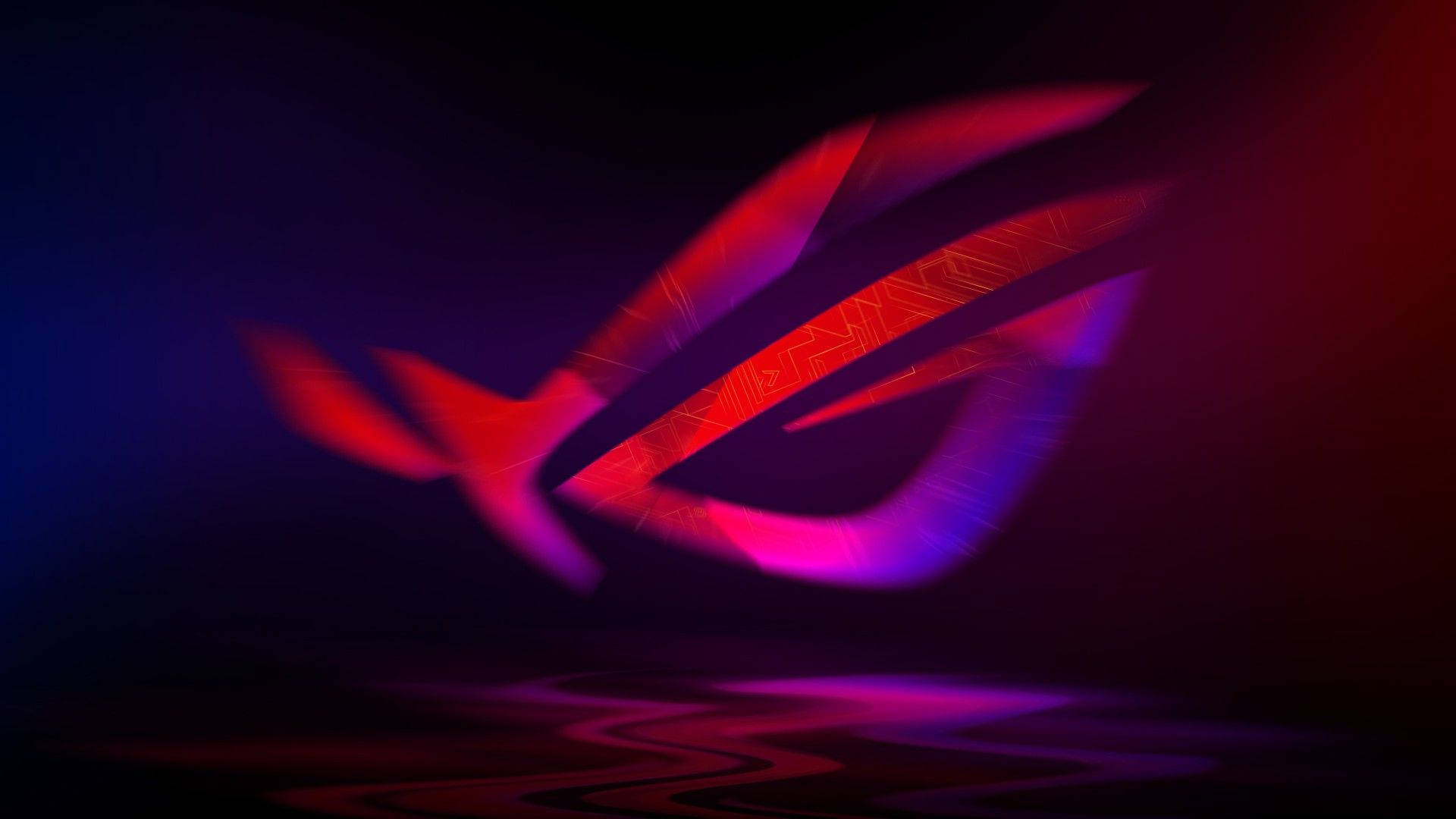Asusrog 4k Gaming Pink Und Lila Logo Wallpaper