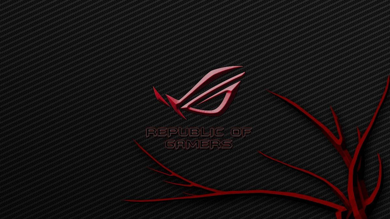 Asus Rog Logo With Tree Background