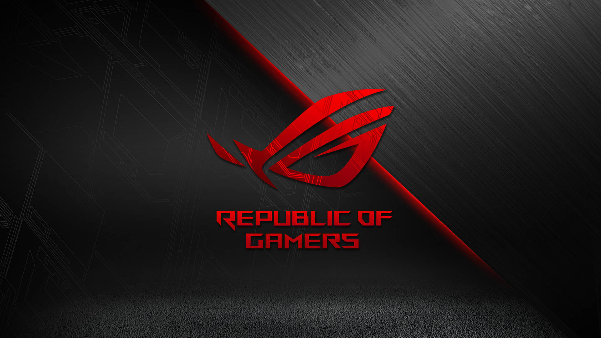 Asus Rog Symbol And Text Background