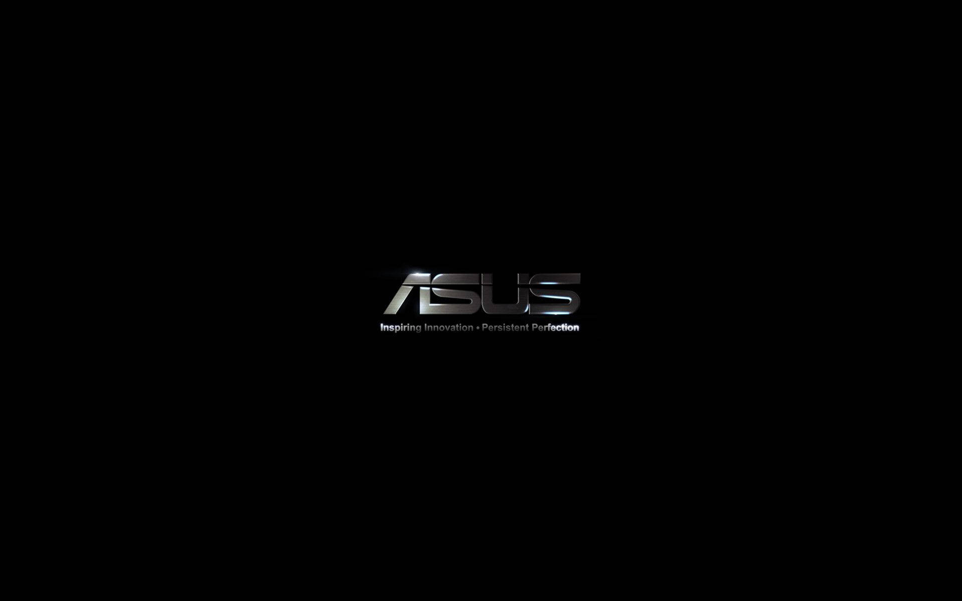 Asus Silver Logo Slogan Background
