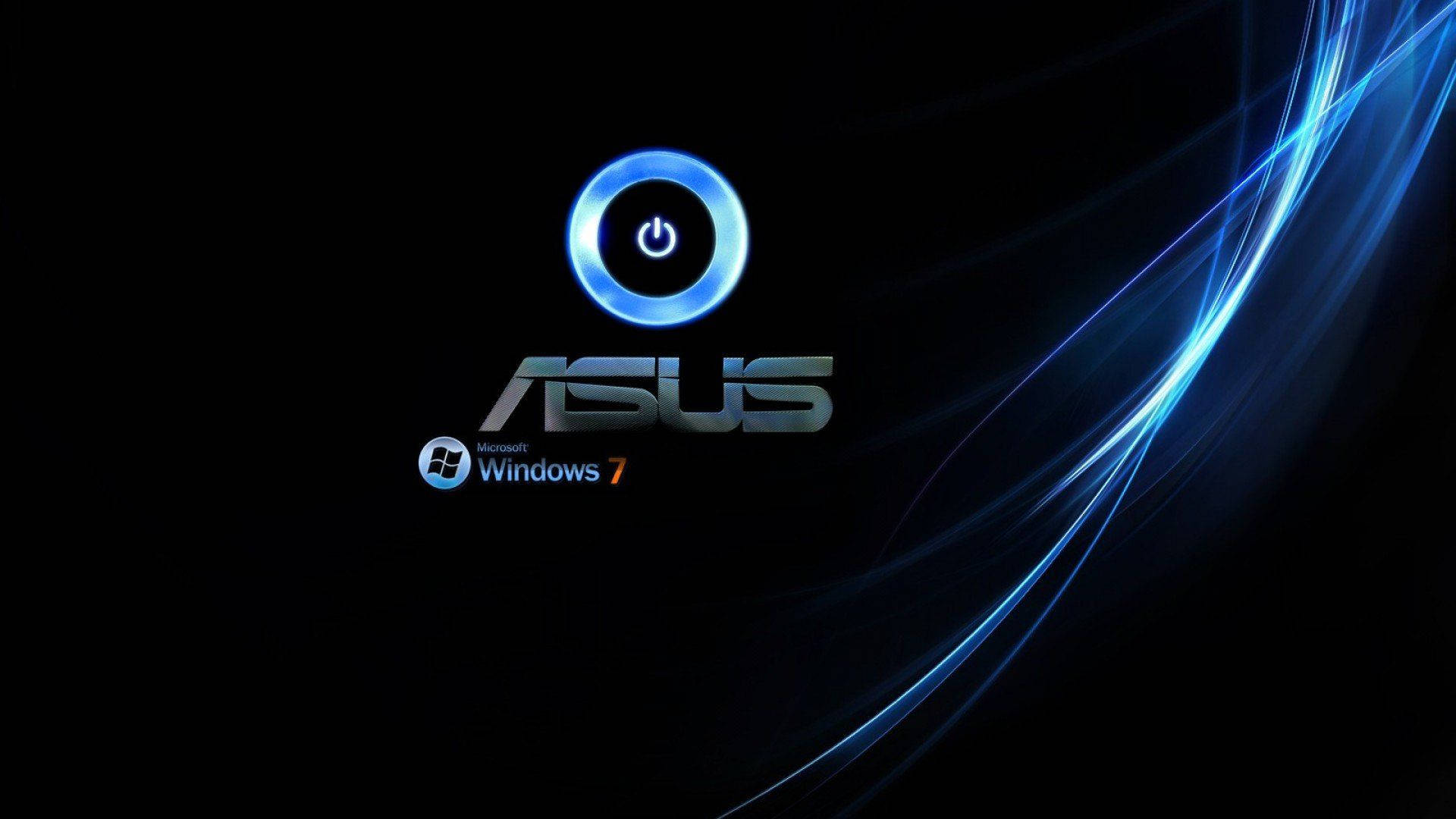 Asus Windows 7 Blue Background