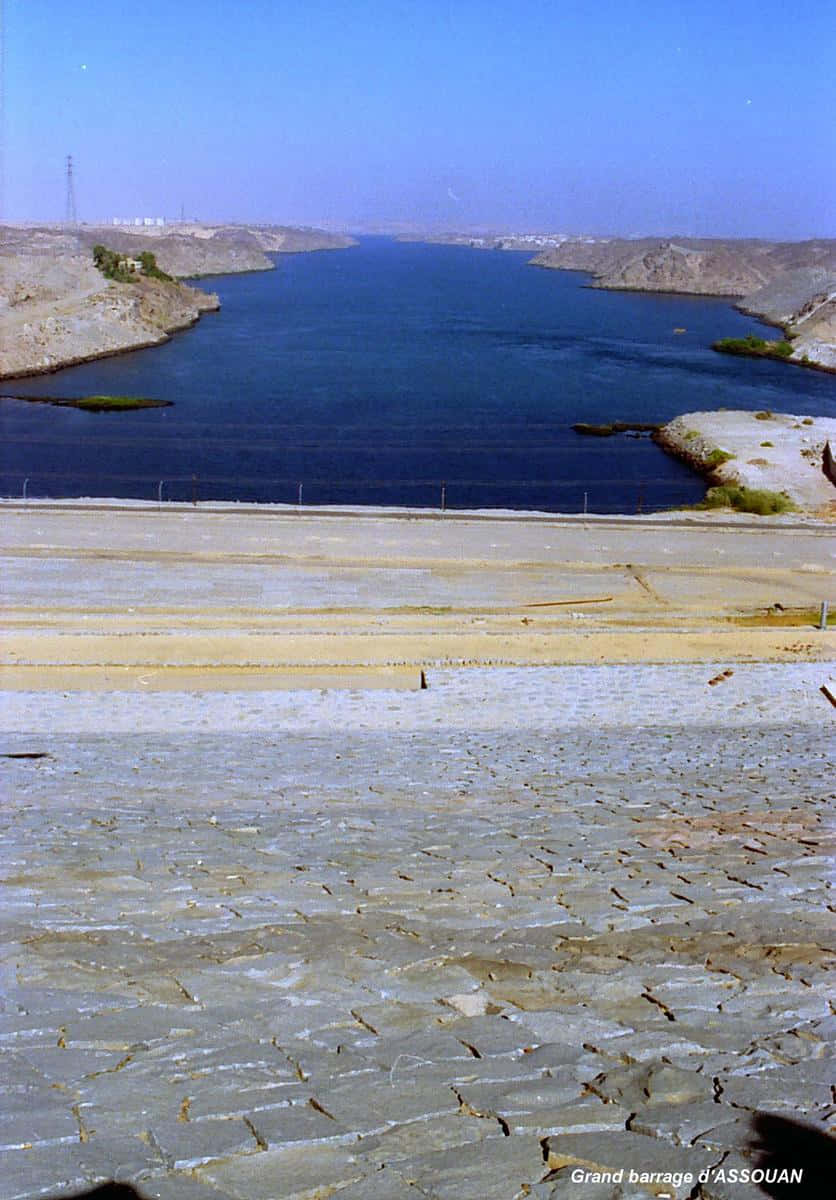 Aswanhigh Dam Siccità Sfondo