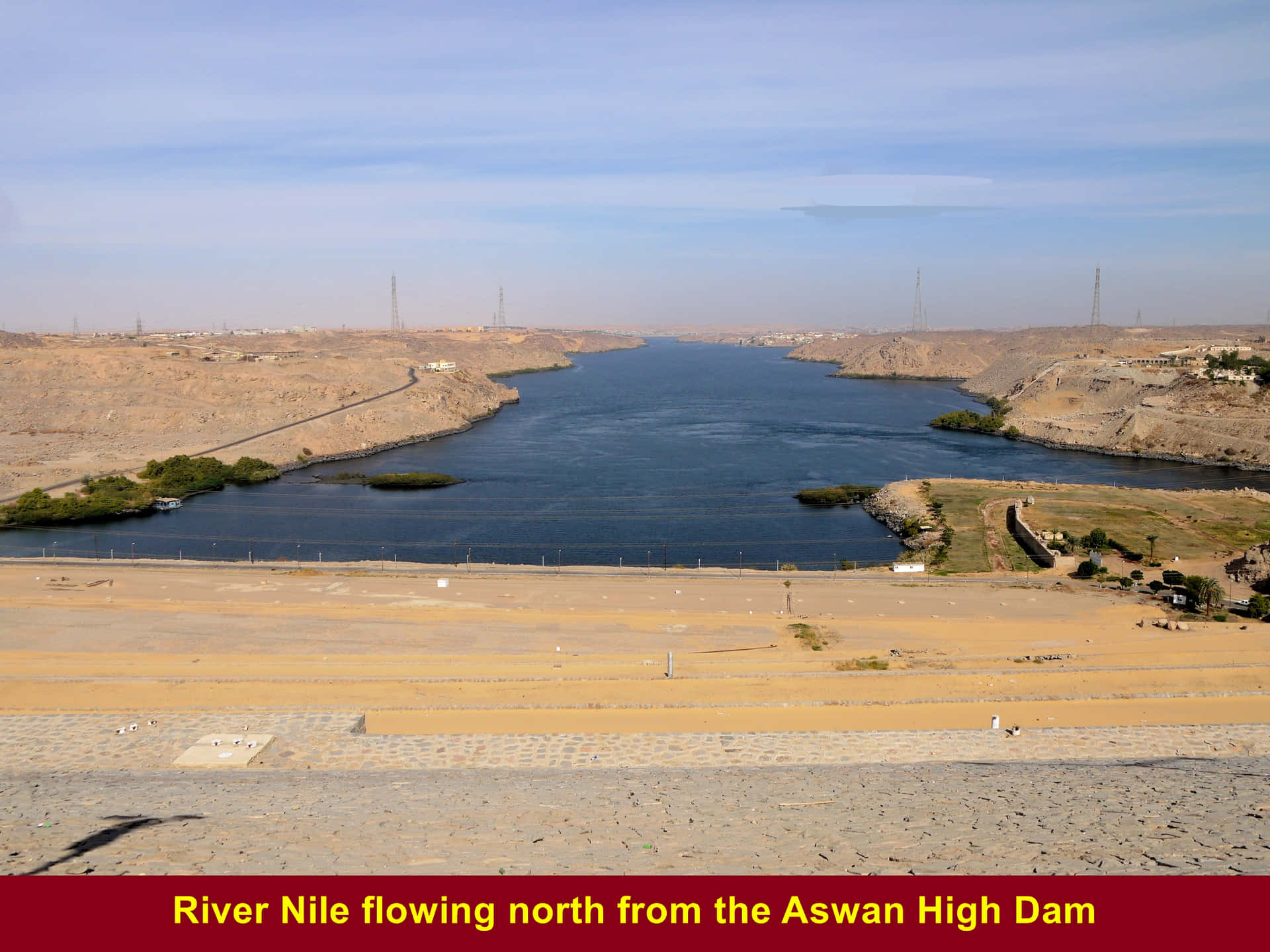 Aswan High Dam Endnu et smukt billede af Aswan High Dam! Wallpaper