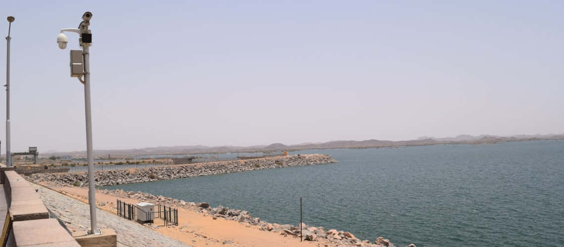 Aswan High Dam Surveillance Wallpaper