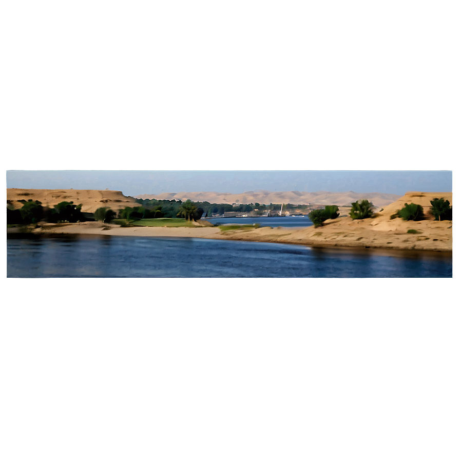 Aswan Nile River View Png 06232024 PNG