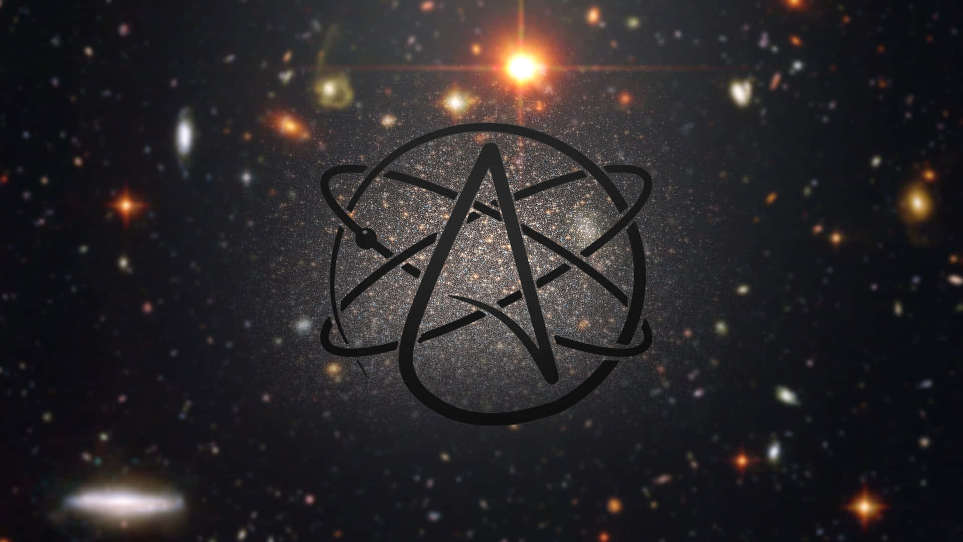 atheist atom wallpaper